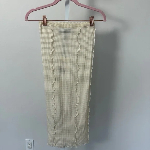 FENDI SILK MID LENGTH SKIRT SIZE 36 new with tags - Picture 4 of 4